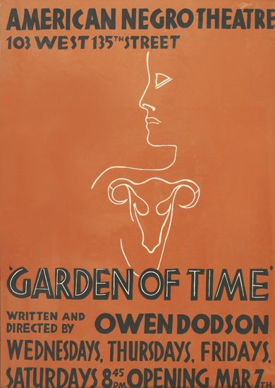 (THEATRE.) DODSON, OWEN. Garden of Time, Written and Directed by Owen Dodson.